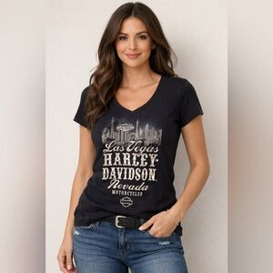 Harley-Davidson Black Las Vegas Graphic Tee